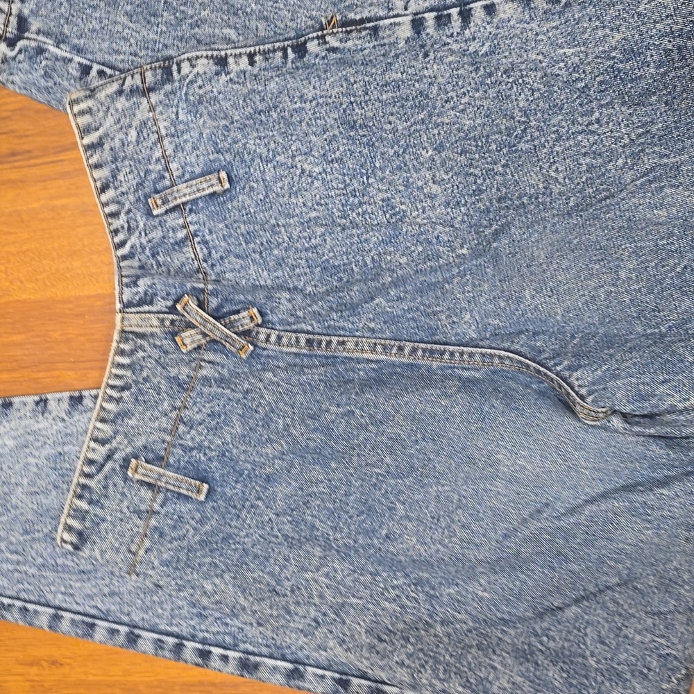 Vintage Blue Acid Wash High-Waisted Jeans Size 5 - Picture 4 of 5